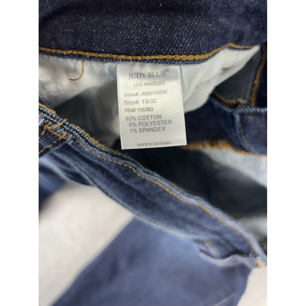 Judy Blue Joanne Mid Rise Dark Wash Skinny Jeans 15/32 Casual Stretch Denim Chic - Picture 3 of 10